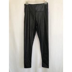 Saints 21 Black stretch faux leather skinny pants legging size small (26w X 28L)